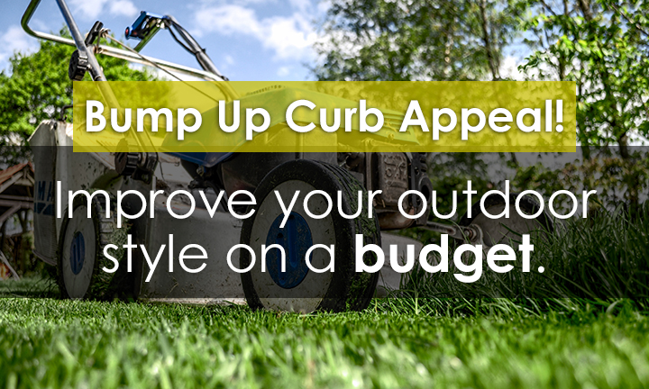 Bump up curb appeal Lawn Mower Cutting Grass